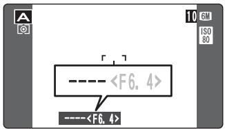 FUJI F810 - Affichage du réglage de vitesse d'obturation et d'ouverture - 3