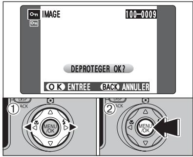 FUJI F810 - On PROTECTION DES IMAGES : IMAGE / REGLER TOUT / ANNULER TOUT - 1