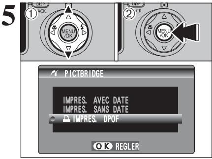 FUJI F810 - BRANCHEMENT DE L'APPAREIL PHOTO DIRECTEMENT SUR L'IMPRIMANTE — FONCTION PictBridge - 1