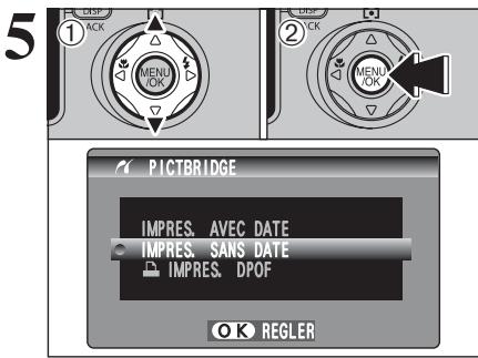 FUJI F810 - Spécifier les images pour l'impression sans utiliser DPOF (impression d'une seule vue) - 5