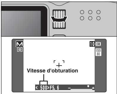 FUJI F810 - Affichage du réglage de vitesse d'obturation et d'ouverture - 5
