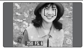 FUJI F810 - En cas de sujet très contrasté au centre du moniteur LCD - 1