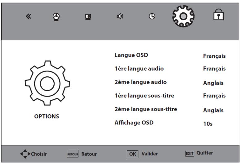 ESSENTIELB LIDAO - UTILISATION DU MENU OPTIONS - 1