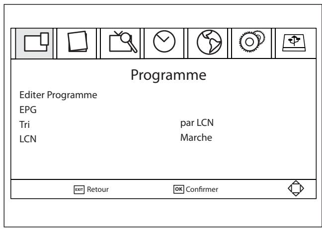 ESSENTIELB PLATINIUM HD - Menu Programme - 1