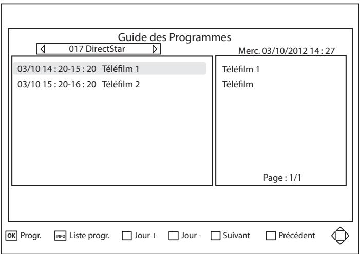 ESSENTIELB PLATINIUM HD - GUIDE DES PROGRAMMES (EPG) - 1