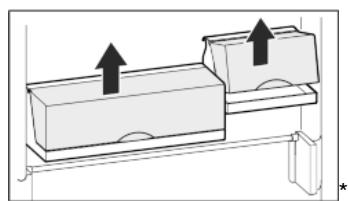 LIEBHERR CNP 4013 COMFORT NOFROST - Déplacer les balconnets de contre-porte - 3