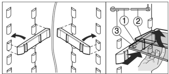 LIEBHERR CNP 4013 COMFORT NOFROST - Utiliser la tablette de rangement composée de deux parties* - 1