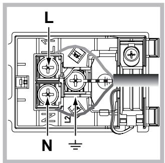 SCHOLTES FP E6.1 GF S - Anschluss des Netzkabels - 2