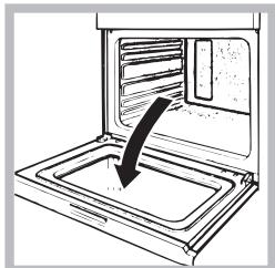 SCHOLTES SCHO 897ES P - Para quitar la puerta del horno con las bisagras soft closing\*: - 1