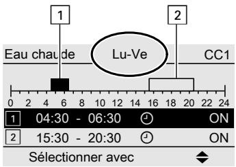 VIESSMANN VITOTROL 300A - Régler la programmation hora pour la...(suite) - 1