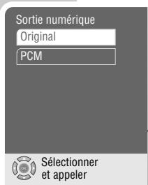GRUNDIG GDP 3570 - Sélection du signal numérique de sortie - 1