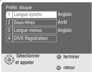GRUNDIG GDP 3570 - Sélections de la langue - 1