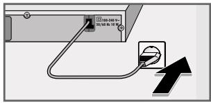 GRUNDIG GDP 9550 - Raccordement du câble secteur - 1