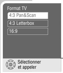 GRUNDIG GDP 9550 - Sélection du format de sortie de l'image - 1
