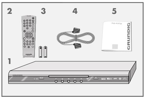 GRUNDIG GDP 9550 - Contenu de l'emballage - 1