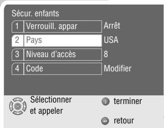 GRUNDIG GDP 9550 - Verrouillage des scènes de DVD - 1