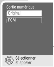 GRUNDIG GDP 9550 - Sélection du signal numérique de sortie - 1