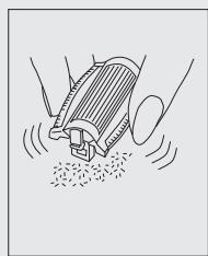 GRUNDIG LE 7940 DAMENEPILIERER, A/N SHAVER - Nettoyage de l'embout de rasage - 1