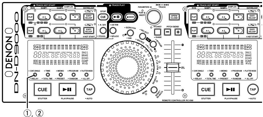 DENON DN-D9000 - Annulation de la lecture aléatoire (RandomOff) - 3