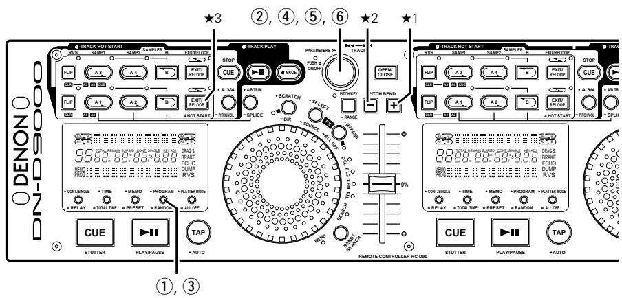 DENON DN-D9000 - PROGRAM/RANDOM/RELAY PLAY/POWER ON PLAY - 1