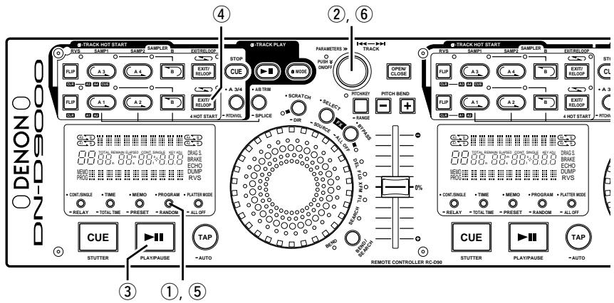 DENON DN-D9000 - Effacement de programme (Memo Clr) - 1