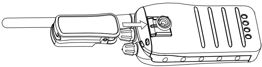 NAVICOM RT-320 - Installing the Belt Clip - 1