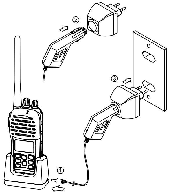 NAVICOM RT-320 - Charge et installation du pack batterie Li-ion - 2