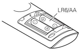 DENON AVR-4308 A - Insertion des piles - 3