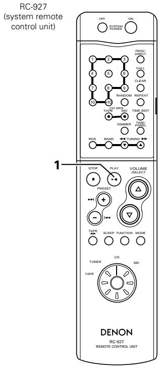 DENON DCD-F101 - Auto function selection (when connected to the D-F101 series) - 2
