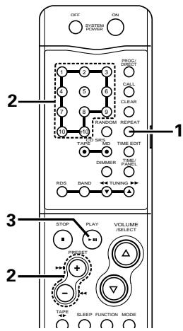 DENON DCD-F101 - Riproduzione ripetuta di un brano solo - 2