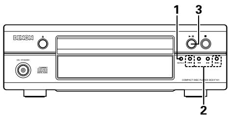 DENON DCD-F101 - Riproduzione ripetuta di un brano solo - 1
