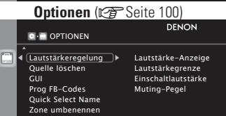 DENON AVR-A100 - Elemente, die mit dem "MANUELLE KONFIG" Verfahren eingestellt werden konnen - 6
