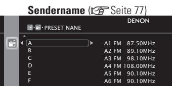 DENON AVR-A100 - Optionen, die mit dem "QUEILLE WÄHLEN"-Verfahren eingerichtet werden werden können - 9