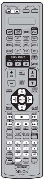 DENON AVR-A100 - Bedienung von CD-Player / CD-Rekorder - 1