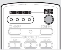 DENON AVR-A100 - Drücken Sie ZONE SELECT, um eine Zone für den Betrieb auszuwahlen. - 1