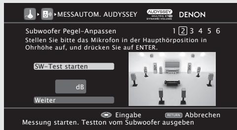 DENON AVR-A100 - Wahlen Sie "SW-Test starten", und drücken Sie anschließend ENTER. - 1
