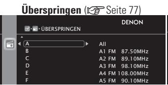 DENON AVR-A100 - Optionen, die mit dem "QUEILLE WÄHLEN"-Verfahren eingerichtet werden werden können - 5