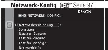 DENON AVR-A100 - Elemente, die mit dem "MANUELLE KONFIG" Verfahren eingestellt werden konnen - 4