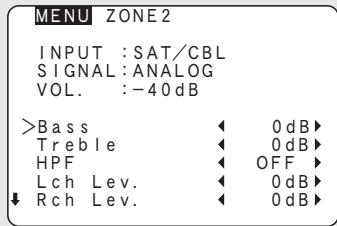DENON AVR-A100 - Menübedienung - 2