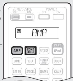 DENON AVR-A100 - Regeln der Lautstärke der verschiedenen Laufsprecher - 2