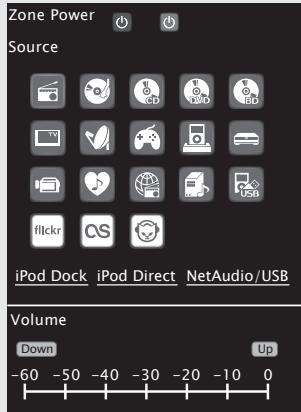 DENON AVR-A100 - [Beispie 6] Zugewiesener iPod Touch Bildschirm - 1