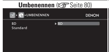 DENON AVR-A100 - Optionen, die mit dem "QUEILLE WÄHLEN"-Verfahren eingerichtet werden werden können - 3