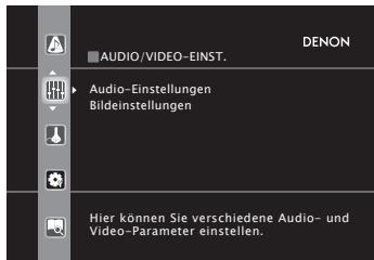 DENON AVR-A100 - Beispiele für die Darstellung auf dem Bildschirm - 1