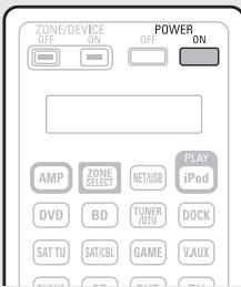 DENON AVR-A100 - Drücken Sie zum Einschalten des Geräts auf POWER ON. - 1