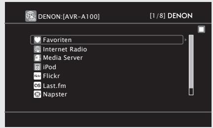 DENON AVR-A100 - ② Zur Wiedergabe verbinden Sie den iPod direkt mit dem USB-Anschluss - 1