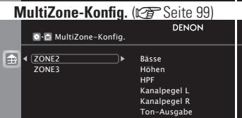 DENON AVR-A100 - Elemente, die mit dem "MANUELLE KONFIG" Verfahren eingestellt werden konnen - 5