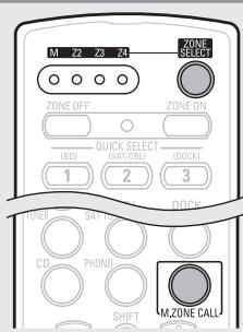 DENON AVR-A100 - Die Mehrfachzonen-Eingangsquelle auf die gleiche Eingangsquelle umschalten, wie sie auch in der MAIN ZONE verwendet wird - 1