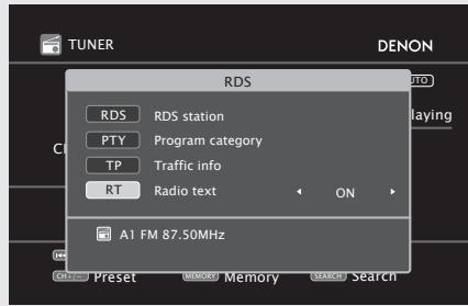 DENON AVR-A100 - RT (Radiotext) - 1
