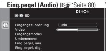 DENON AVR-A100 - Optionen, die mit dem "QUEILLE WÄHLEN"-Verfahren eingerichtet werden werden können - 7