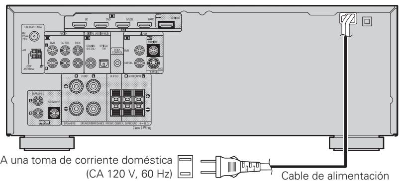 DENON DHT1312BA - Introduzca el enchufe de alimentacion de la unidad principal en la toma de corriente - 1